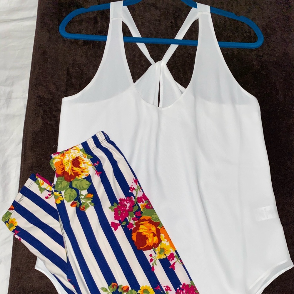 LulaRoe Leggings & Naked Zebra Blouse Outfit! NWOT